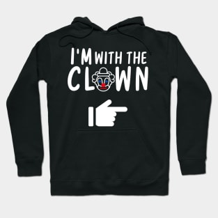 Funny lazy I'm with the Clown Halloween Costumes Hoodie